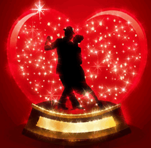 Gif animé amour parapluie